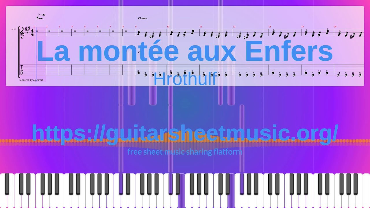 La Montée Aux Enfers Sheet Music Free, Hrothulf Synthesia Piano