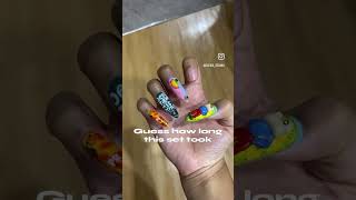 Bad Bunny Nail Set for Half Time Show! |nail diaries| |small business diaries| #nailart #badbunny