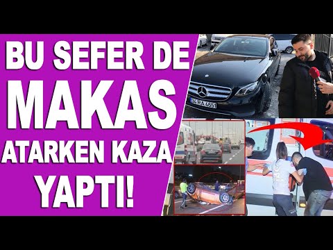 Ambulansa yol vermeyen maganda bu kez de makas atıp kaza yaptı!