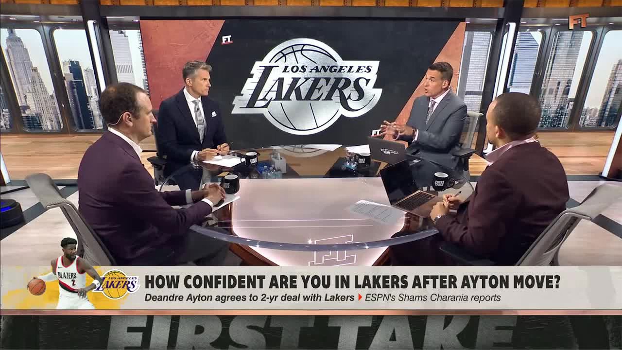 CONCERNS FOR THE LAKERS 😳 Will Deandre Ayton HELP MOTIVATE Luka Doncic in LA? 👀 | First Take