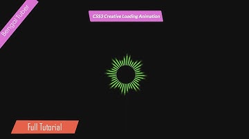 Pure CSS illusion loading animation