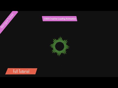 Pure CSS illusion loading animation