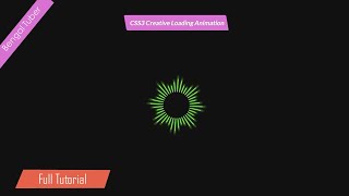 Pure CSS illusion loading animation