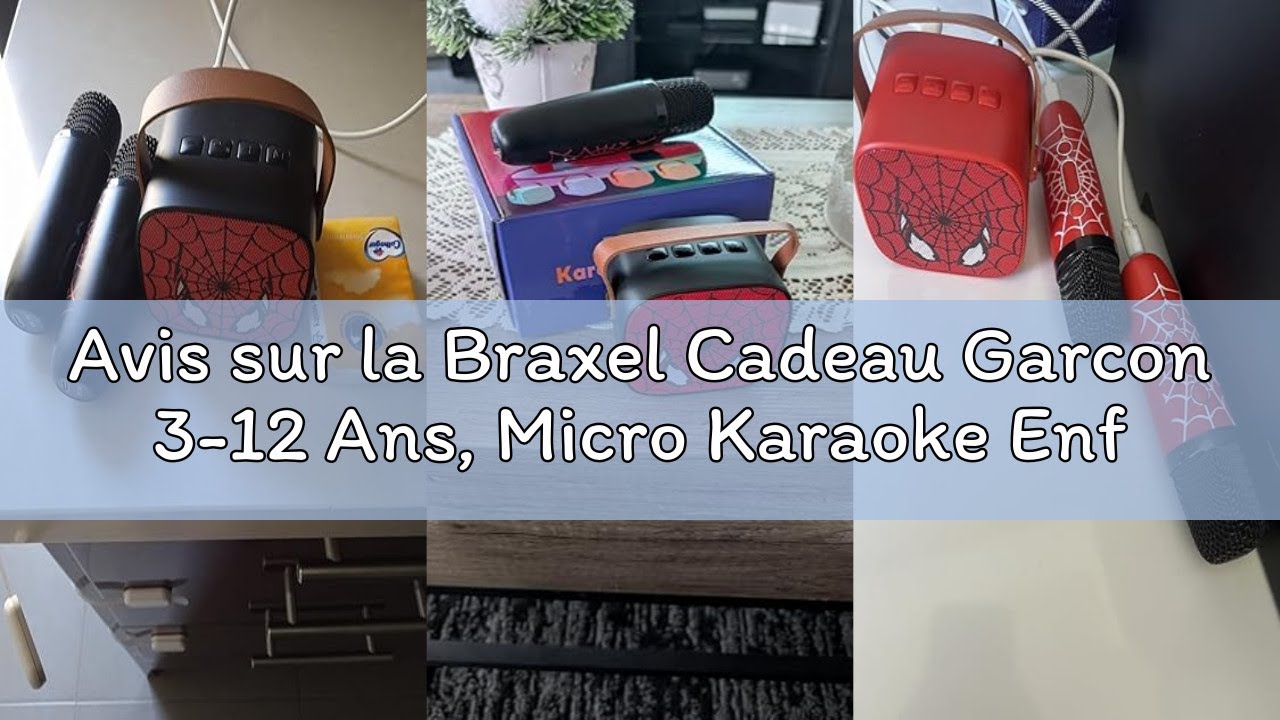 Gralal Cadeau Fille 3-12 Ans, Micro Karaoke Enfant Avec 2 Micro Bluetooth Sans Fil Jouet Fille Garcon 3 12 Ans 422834