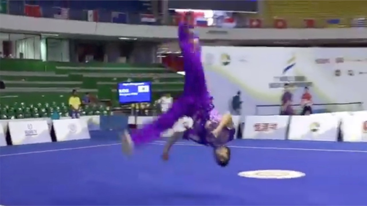 7-й Чемпионат мира по ушу среди юниоров(2018)Группа А юноши Чанцюань 021 Чонёль Пак (Корея)