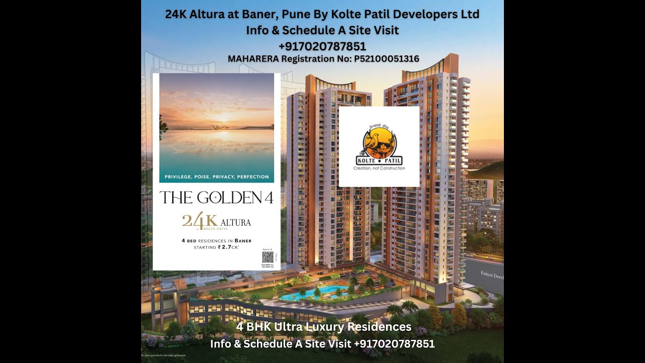 24K Altura at Baner By Kolte Patil Developers Ltd. | 4 BHK Ultra Luxury ...