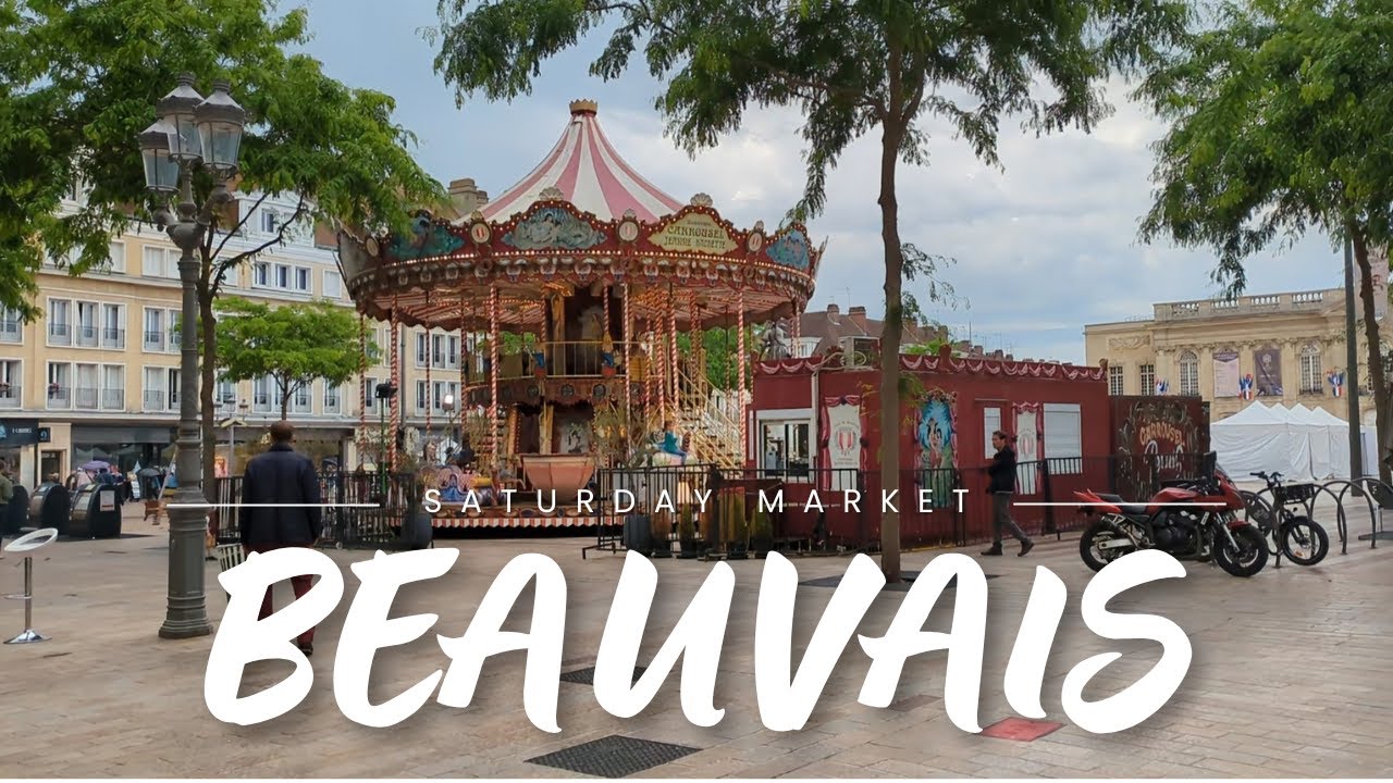 🏙️ Walking in Beauvais 🇫🇷 | Marché du Samedi & Cathédrale Gothique 🕍 | 4K