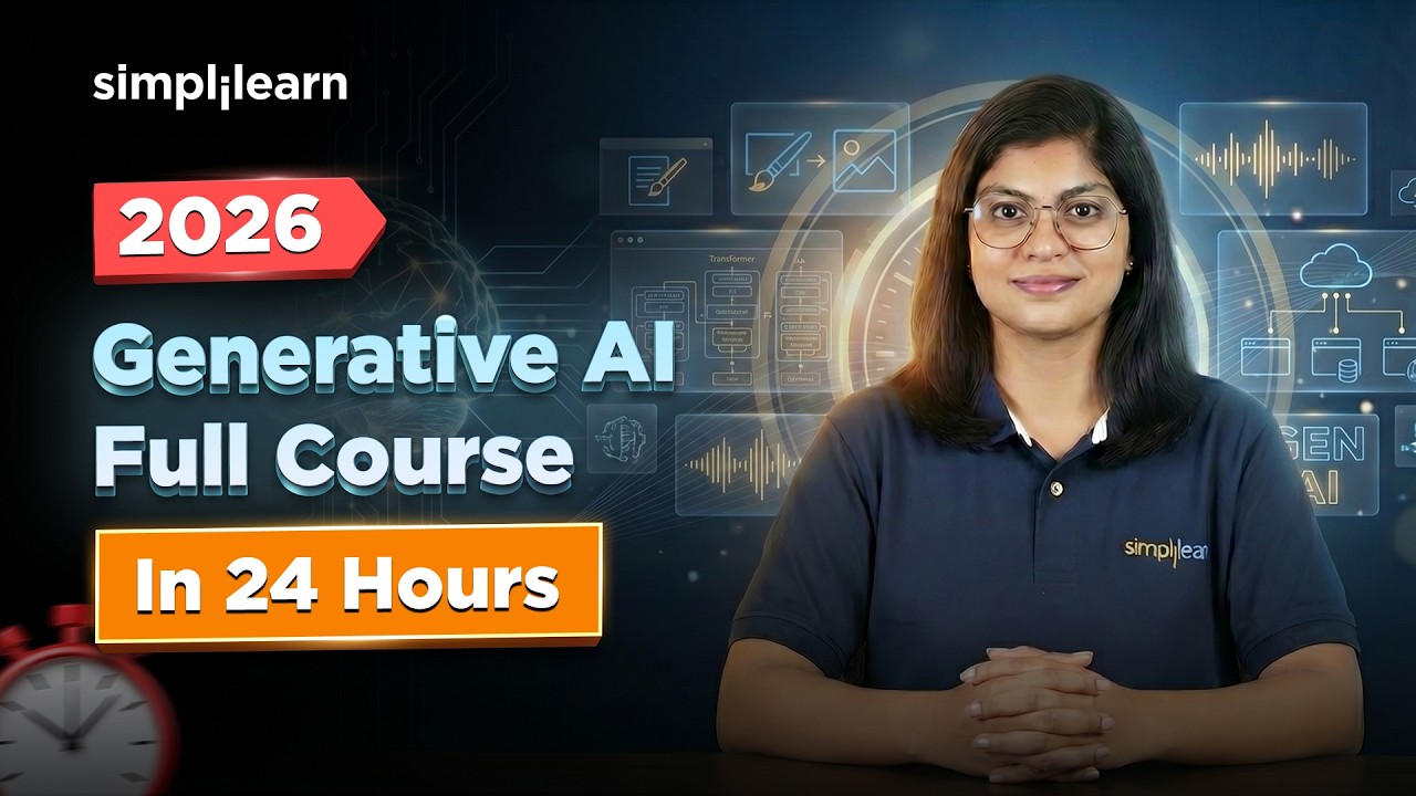 Generative AI Full Course 2026 | Generative AI Training In 24 Hours ...