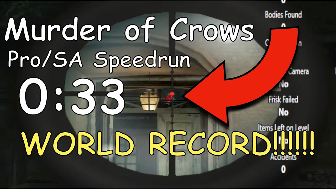 [WR] MURDER OF CROWS PRO/SA SPEEDRUN!!!!!!!!!!!!!!!!!!!!!!! (