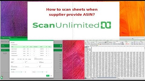 Scan sheets by using ASIN | Amazon Fba Wholesale  By Mehwish Akhtar