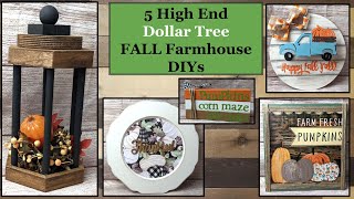 $1 HIGH END EASY FALL WOOD DIYs | DOLLAR TREE FALL DIYs | BUDGET FRIENDLY | FARMHOUSE DECOR IDEAS