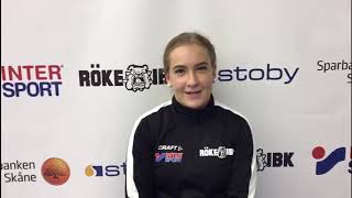 Eftersnack Med Cajsa Engdahl Efter Matchen Mot Telge Sibk