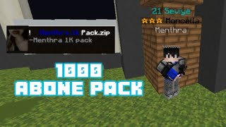 Menthra 1K Abone Pack Craftrise Bedwars