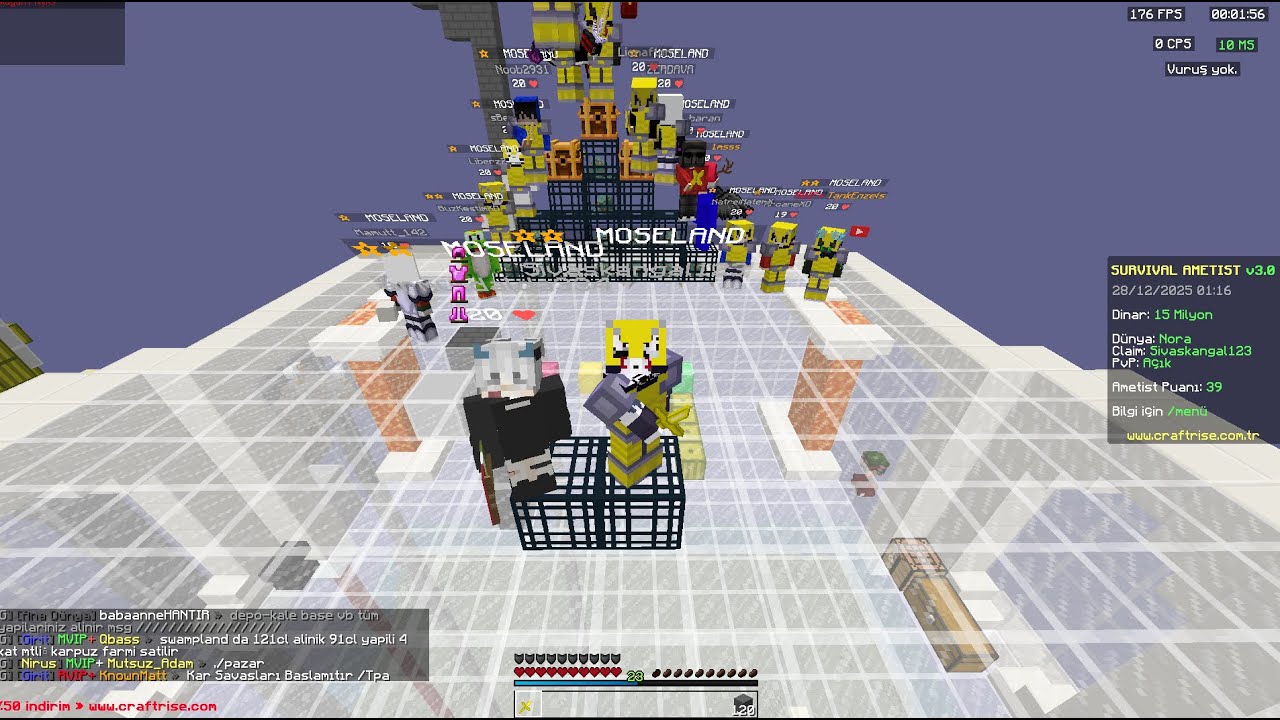 Bölüyom Alıyom Dagıtıyom Pvp/Survival Ametist/Mose