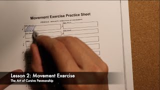 Lesson 2: Movement Exercise | #cursive #handwriting  #amsr #penmanship