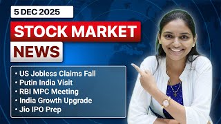Daily Stock Market News(Dec 5'2025): RBI Meet, Putin Visit, Jio IPO Prep & IndiGo Disruptions
