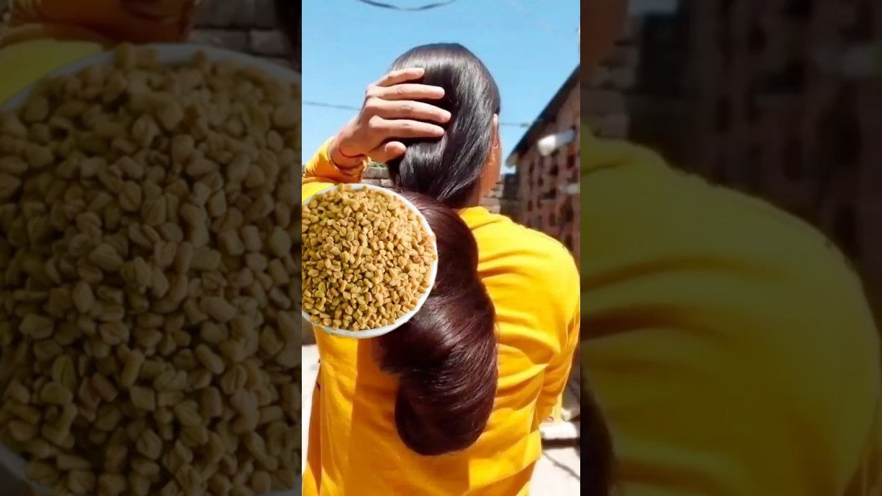 How To Grow Hair Faster | Best Fenugreek Hair Growth Serum #hair #haircare #shorts