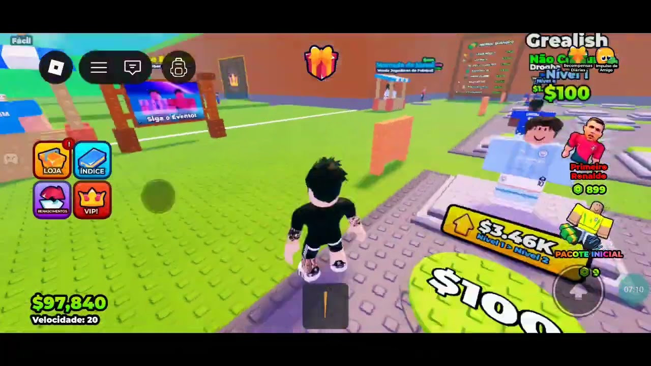 Hoje eu joguei escape do tsunami para jogadores de futebol!