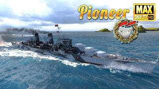 Cruiser Pioneer: Last hope on map Two Brothers | World of Warships screenshot 3