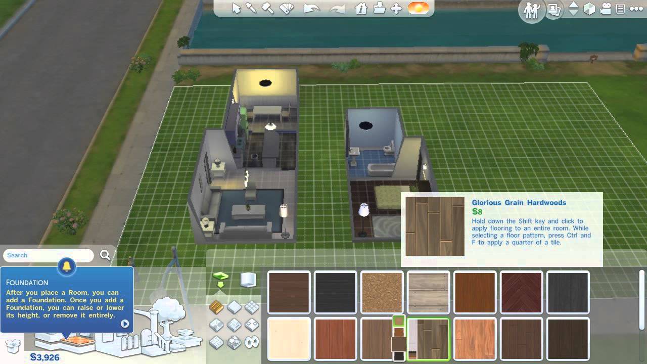 The Sims 4 - House Building - Part 2 //HD// - YouTube