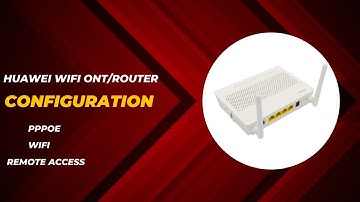 Huawei Router Configuration  | PPPoE + VLAN + WiFi + Remote Access