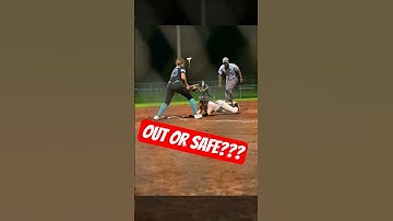 🥎 Te dichtbij om te zeggen! Was ze buiten of veilig? #shorts #fyp