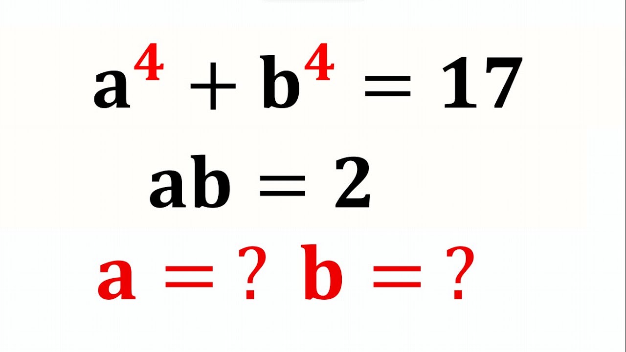 Maths Amazing Problems An Amazing Algebra problem - YouTube
