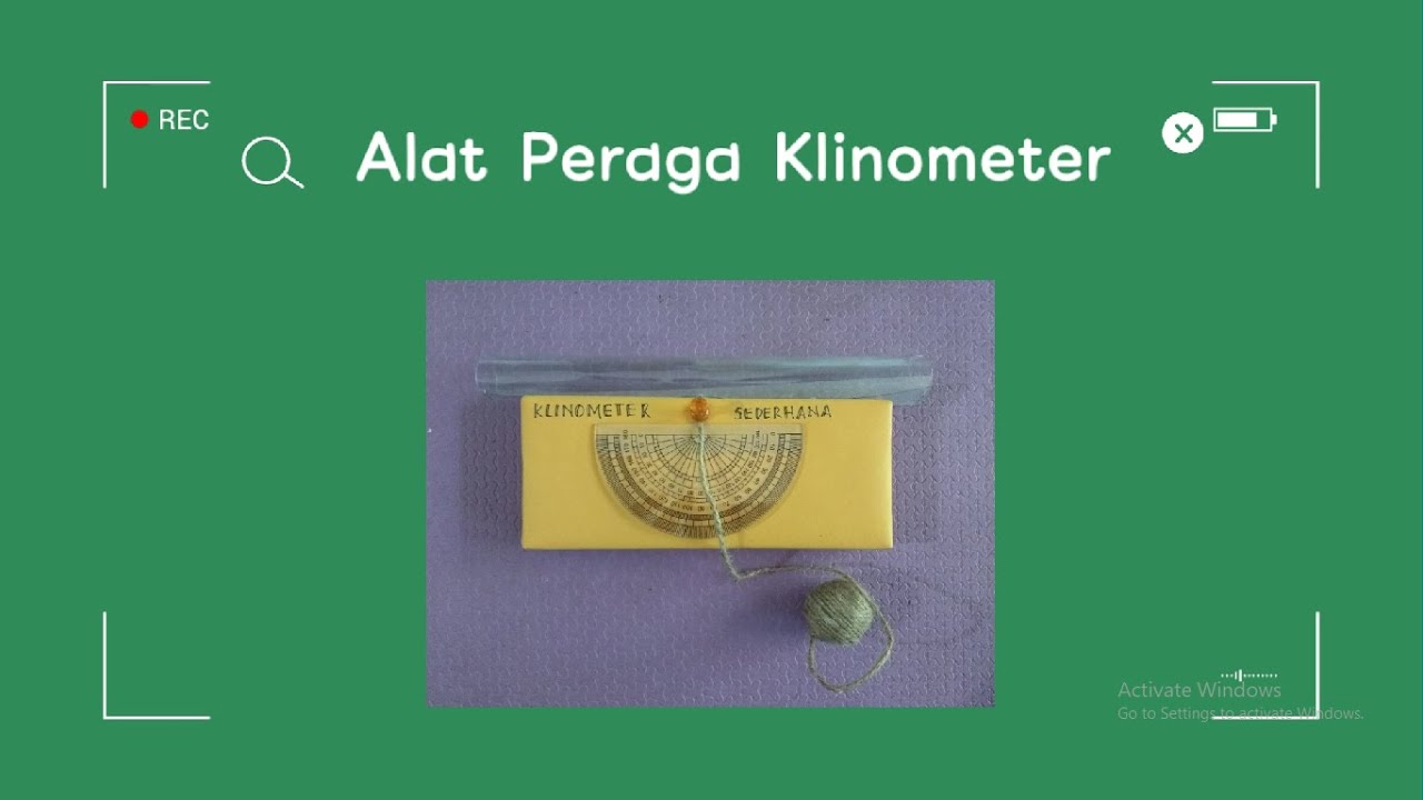 Alat Peraga Klinometer | Cara Pembuatan dan Penggunaan Klinometer ...
