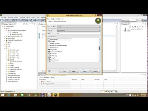 How To Create Simple Android Button Using Eclipse For Beginners
