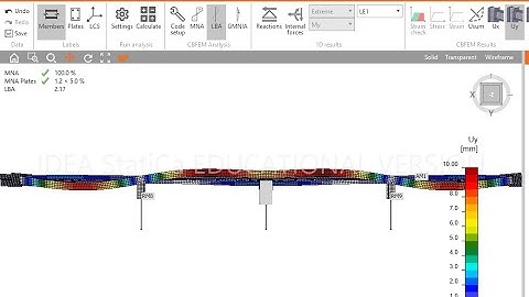 IDEA Statica tutorial 37 -  Design of a laterally restrained continuous beam as per EC3 (Eurocode)