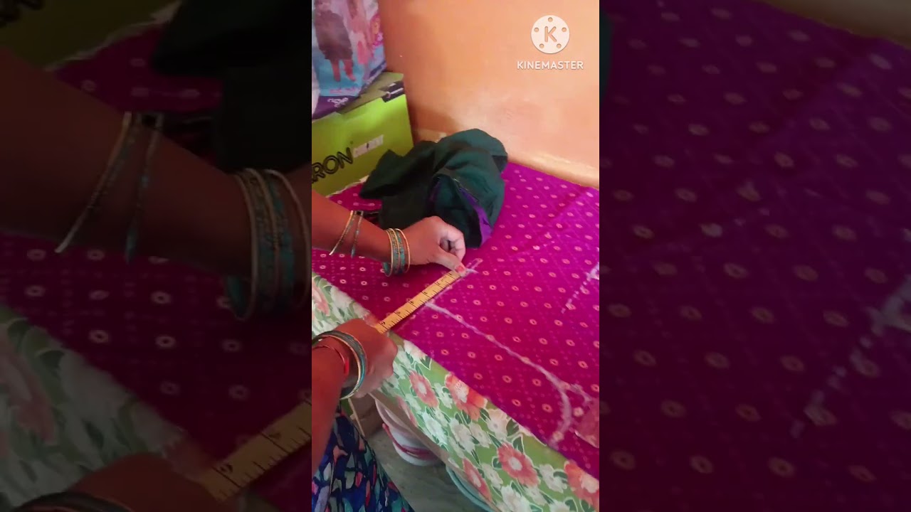 blouse back part cutting 