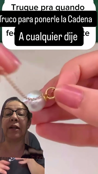 Cómo poner la Cadena en un dije #ideas #consejos #dije #joyeria