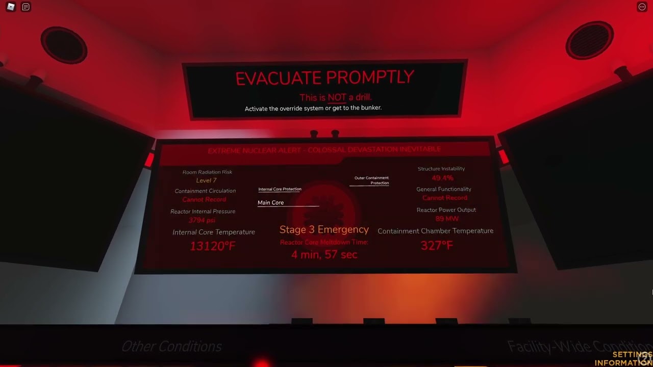 Charleston Nuclear Research Complex - Meltdown (Control Room POV)