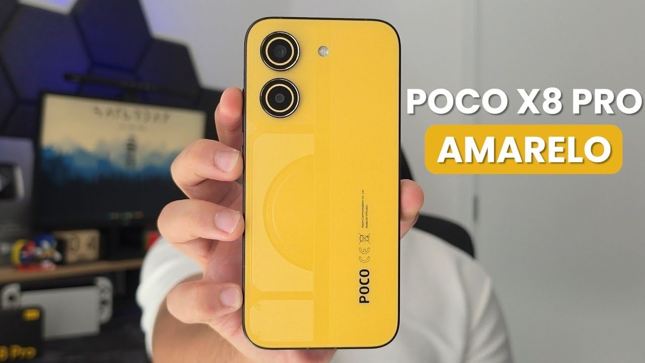 CHEGOU! POCO X8 PRO AMARELO QUE COMPREI NA SHOPEE UNBOXING! 