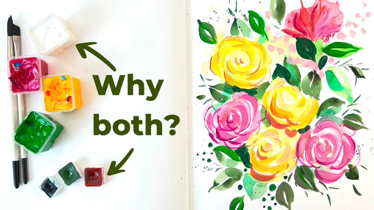 This Simple Hack Makes Sketchbook Painting Easier (Gouache & Watercolor)