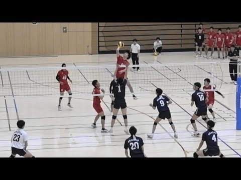 関根ヒカル 日本大学vs日本体育大学 関東大学バレー男子1部リーグ 2018 春季 1セット目