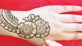 मेंहदीडीजाईन || Eid Special Gorgeous Back Hand Mehndi Design For Beginners || Mehandi Ka Design RC