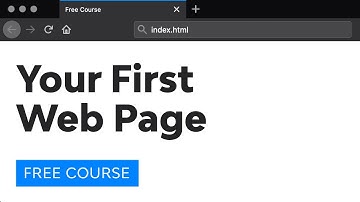 Day 1: Your First Webpage (30 Days to Learn HTML & CSS)
