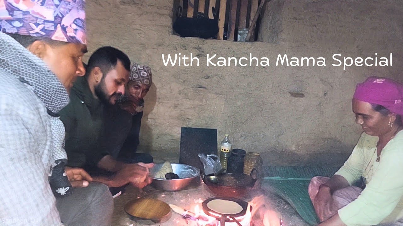 Kancha Mama's home special at Rarechaur Tharmare Salyan 🇳🇵