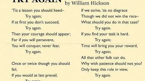 Try Again by William Hickson