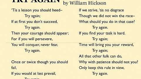 Try Again by William Hickson