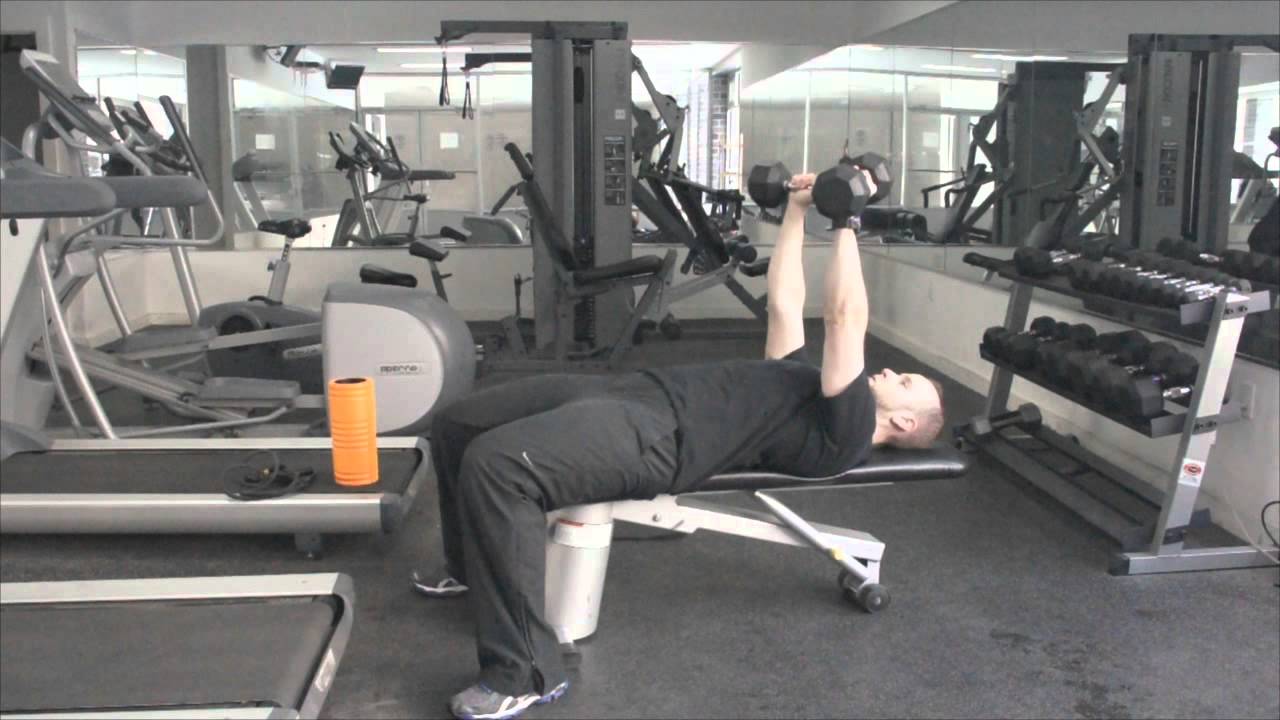 Alternating Dumbbell Chest Press (Lying on bench) YouTube