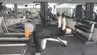 Alternating Dumbbell Chest Press (Lying on bench)