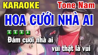 Karaoke Hoa Cưới Nhà Ai - Tông Nam ( Hùng Cường & Mai Lệ Quyền ) Huỳnh Lê