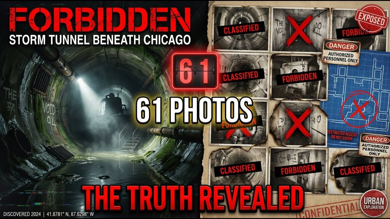 The TRUTH Behind the 61 Forbidden Photos from the Storm Tunnel Beneath Chicago