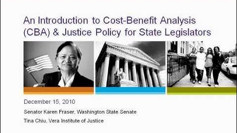 An Introduction to Cost-Benefit Analysis and Justice Policy for State Legislators