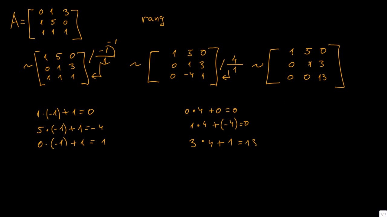 26. Rang matrice- zadatak