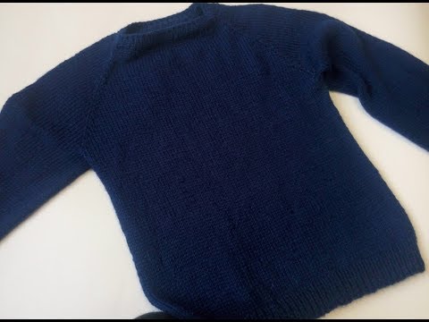 Пуловер реглан для мальчика спицами с описанием
