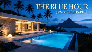 MIDNIGHT JAZZ AT LUXURY VILLA 🌃 Blue Hour Infinity Pool &amp; Ocean View