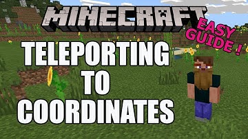 How to Teleport in Minecraft using Coordinates [Bedrock Edition] PC - PlayStation - Xbox - Switch